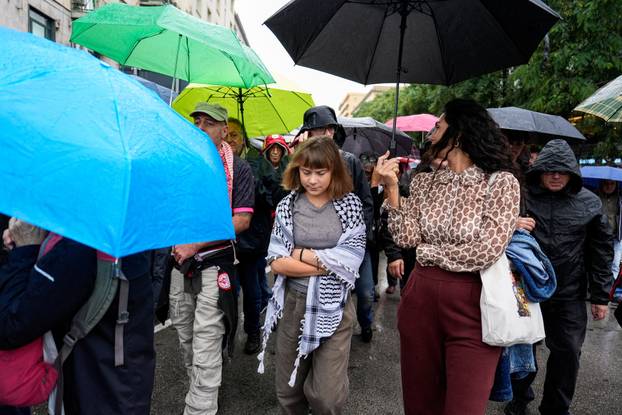 ta Thunberg joins pro-Palestinian march and discussion in Naples
