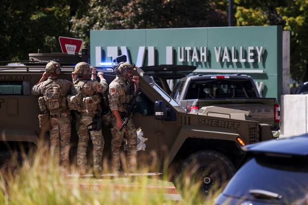 Charlie Kirk shot at Utah university event