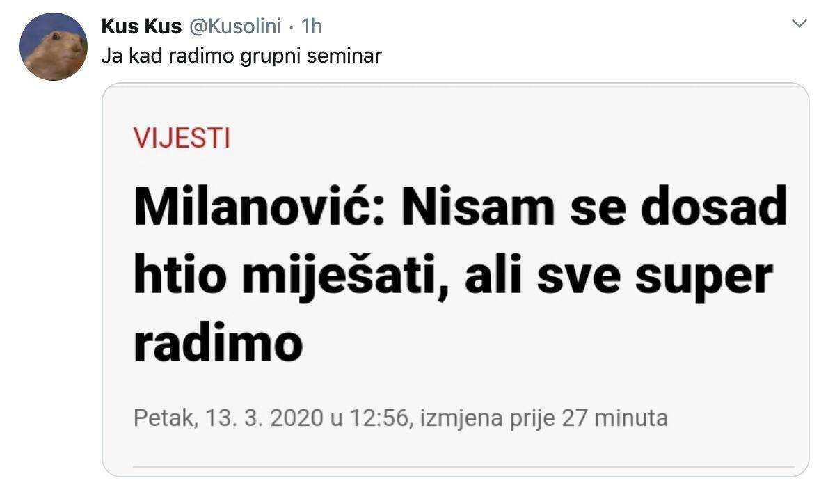 'Milanović: Nisam se htio baš miješati, ali sve super radimo!'