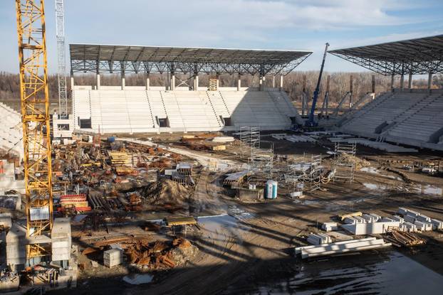 Radovi na novom stadionu osječkog prvoligaša na Pampasu u punom su jeku