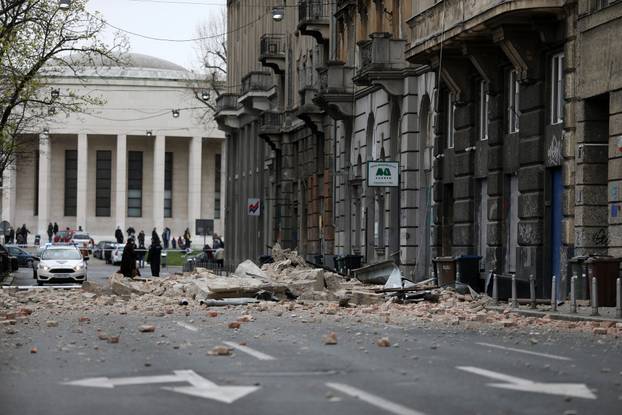 Zagreb: Posljedice potresa u Zvonimirovoj ulici