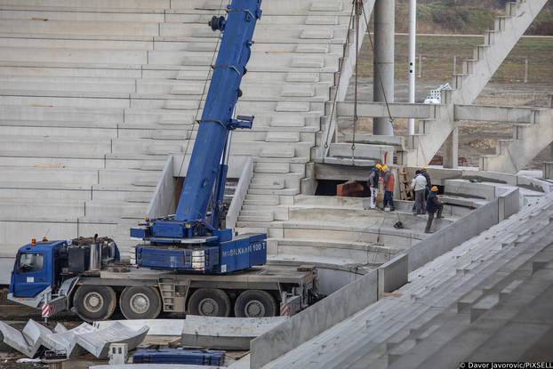 Radovi na novom stadionu osječkog prvoligaša na Pampasu u punom su jeku