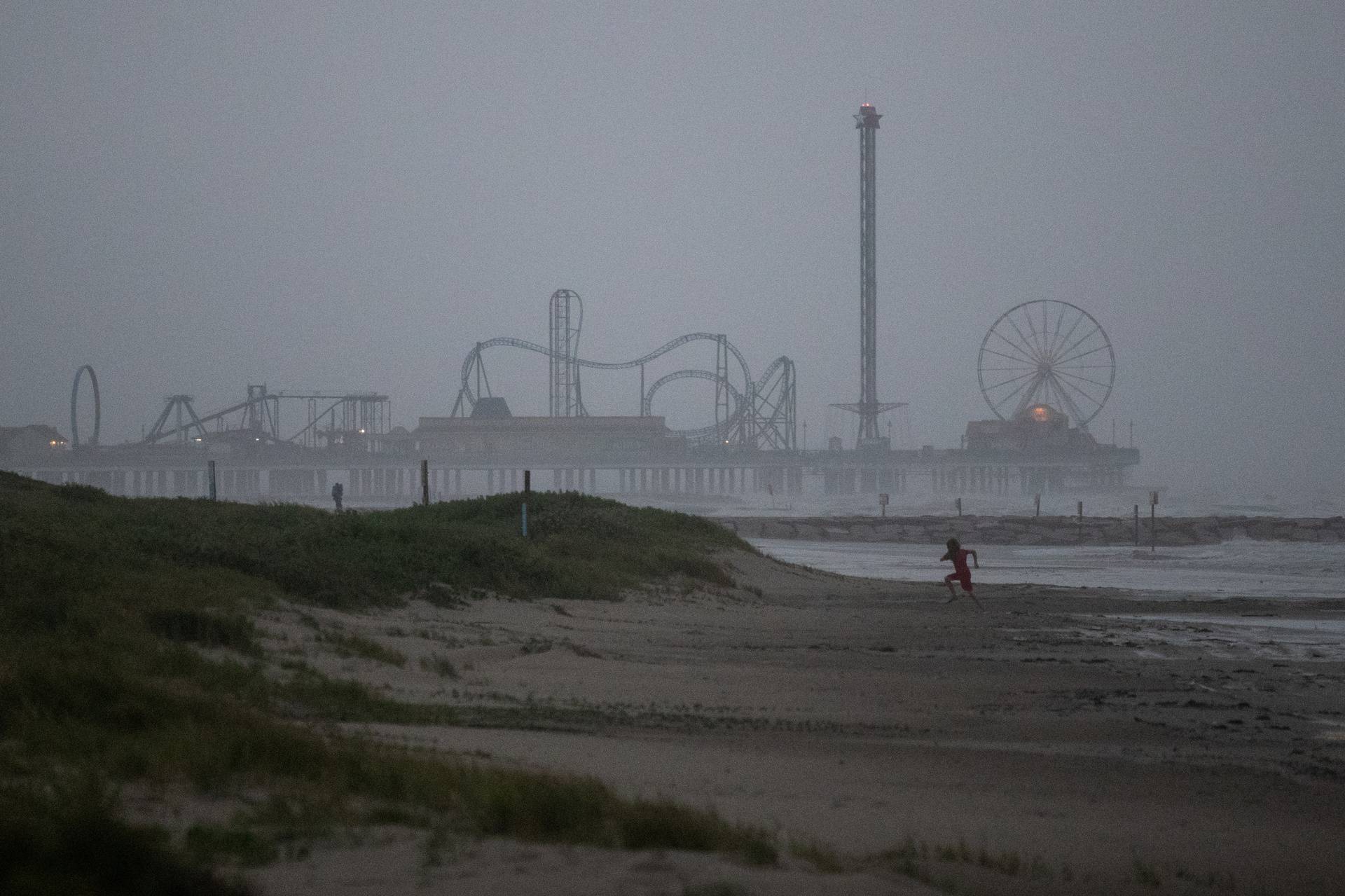 Tropical Storm Nicholas in Galveston, Texas