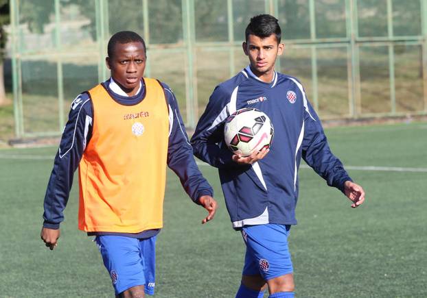 Split: Nogometaši Jeremiah Arkorful i Muhammad Burhaan na probi u Hajduku