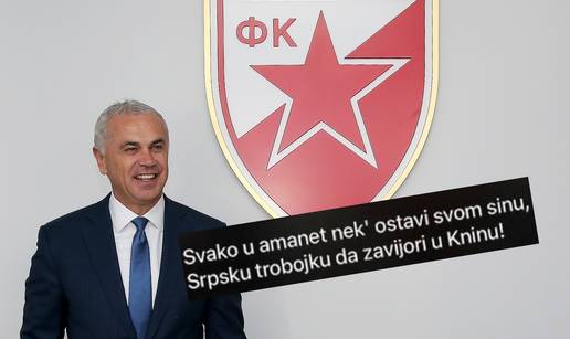 SRAMOTNI &Scaron;EF ZVEZDE 'Svatko u amanet nek ostavi sinu srpsku trobojku da zavijori u Kninu!'