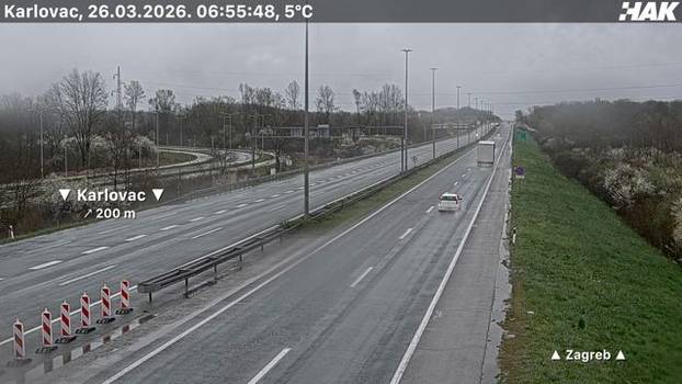 FOTO SNIJEG ZAMEO CESTU Evo kako izgleda A6 Zagreb - Rijeka