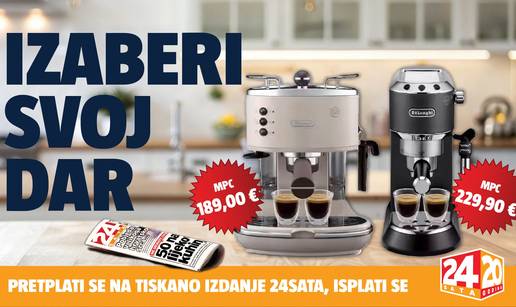 Pretplati se na 12 mjeseci na novine, a mi ti darujemo De&rsquo;Longhi aparat za kavu