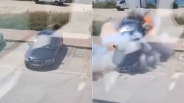 VIDEO U Splitu digli auto u zrak, pogledajte trenutak eksplozije: 'To nije pravo, nešto snimaju...'