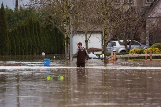 Floodwaters trigger evacuations and highway closures in British Columbia's Fraser Valley