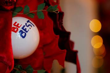 Christmas Press Preview at the White House in Washington