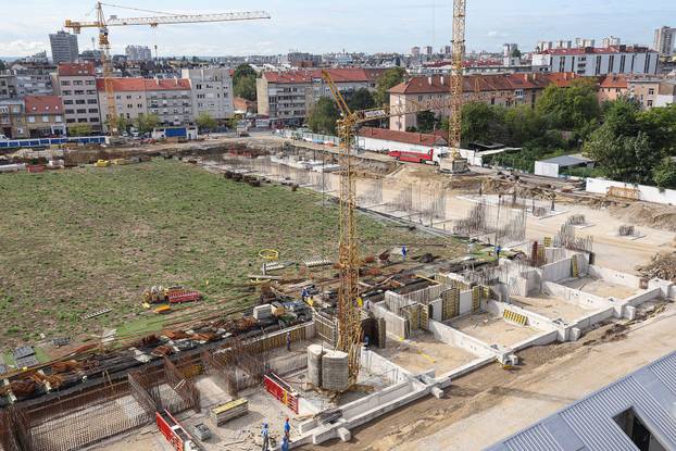 Zagreb: Radovi na izgradnji novog stadiona u Kranjčevićevoj