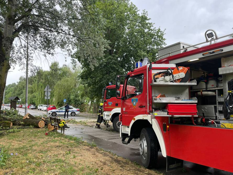 24sata uživo iz Zagreba: Oluja pogodila grad! Ovo je ogromno drvo koje je zdrobilo automobil