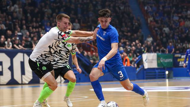 Zagreb: Prva utakmica finala HMNL-a, Futsal Dinamo - Olmissum