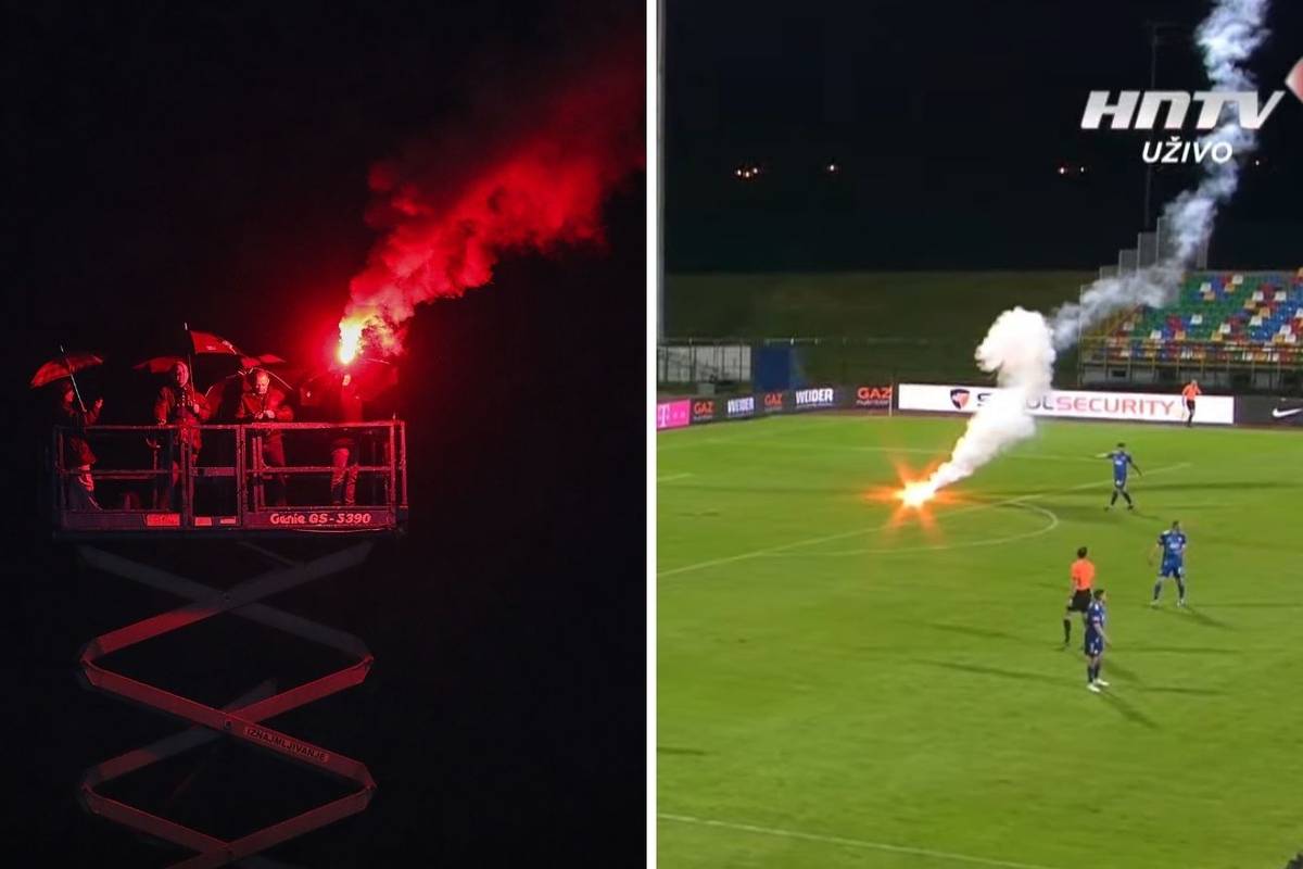 Nema navijača, ha? Rakete po terenu digle policiju na noge, a društvo sve gledalo s dizalice