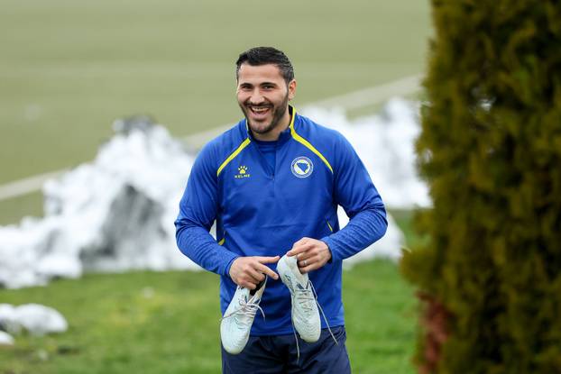 Sarajevo: Trening nogometne reprezentacija BiH uoči finalne utakmice doigravanja za Svjetsko prvenstvo