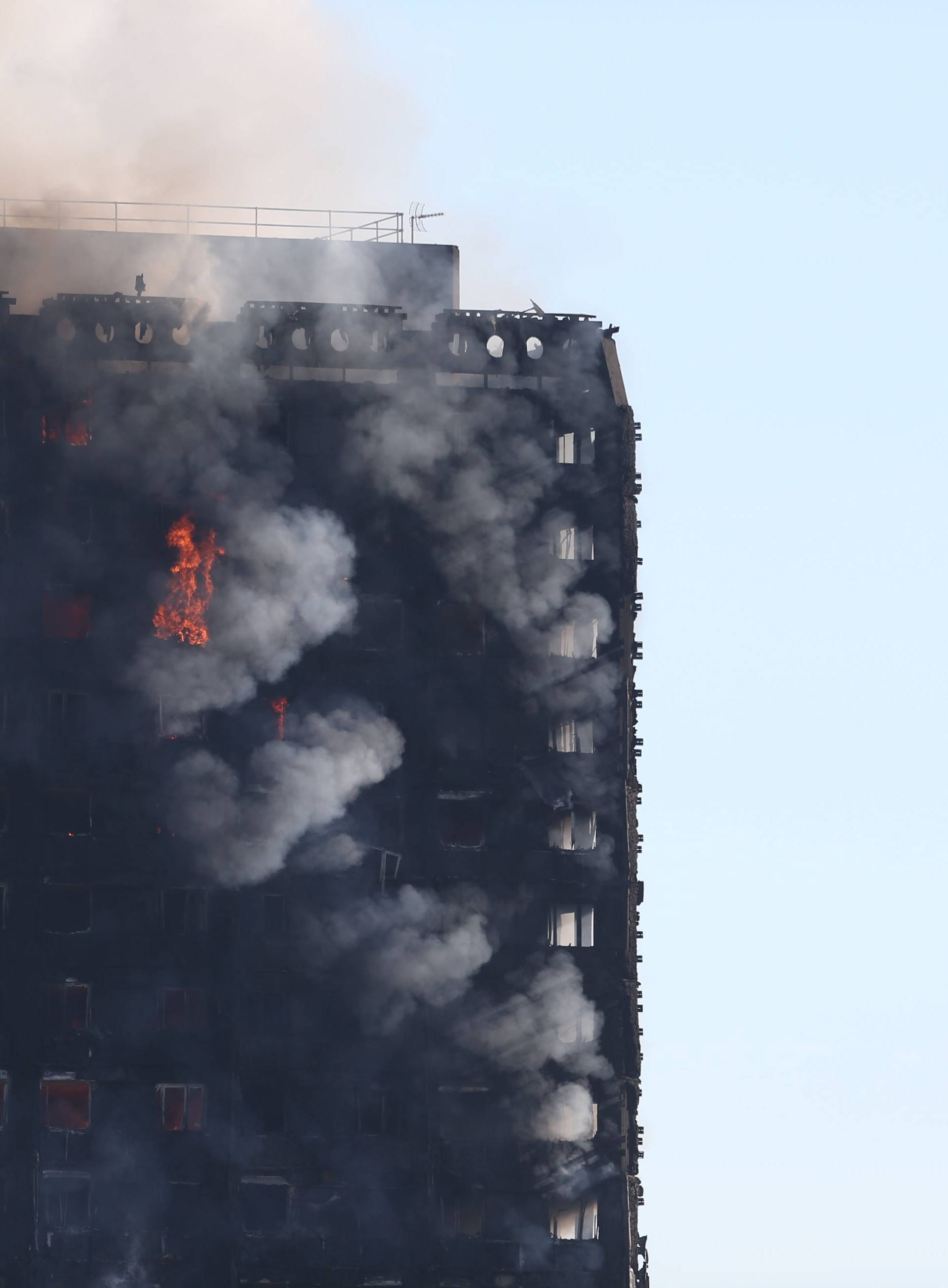 Tower block fire in London