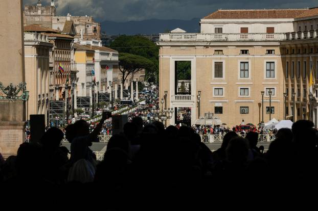 Pope Francis lies in state at St. Peter's Basilica at the Vatican