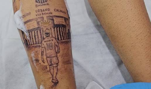 VIDEO Istetovirao si je nogu u čast povratka Neymara u Brazil. Navijač (18): 'Inspiracija mi je'