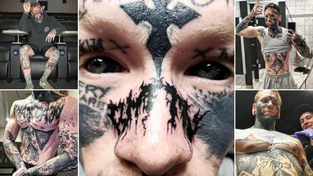 Nakon 200 tetovaža tetovirao i oči: 'Mama mi kaže da trebam moliti Boga da mi pomogne'