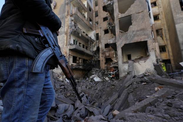 Aftermath of an Israeli strike, in Beirut