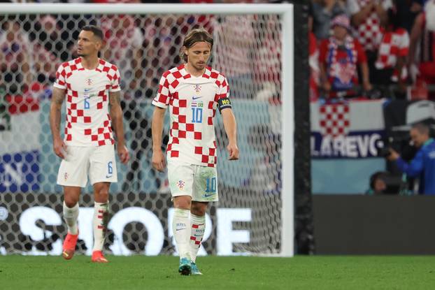 KATAR 2022 - Tuga i šok hrvatskoh igrača nakon primljenog gola 