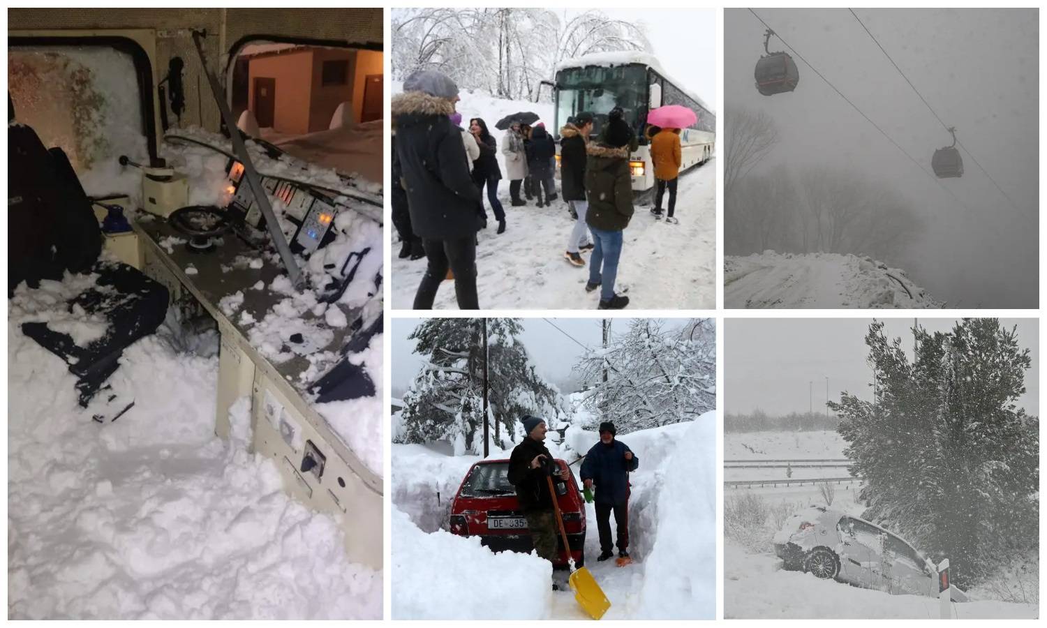 Prije godinu dana bio je kolaps: Snijeg padao na Braču, sudario se vlak kod Delnica, žičara stala