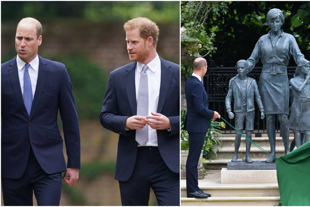 Harry se opet vratio u Britaniju: S bratom je otkrio kip Diane