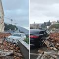 Užas u Dubrovniku: Odronio se zid obiteljske kuće na cestu! Automobili zatrpani kamenjem