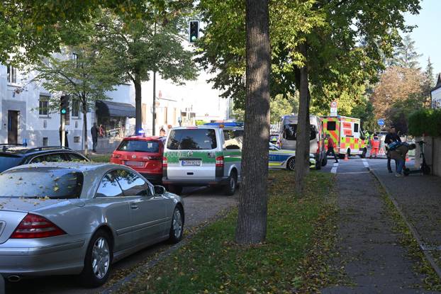 Fire in Munich - large-scale deployment of police and fire department