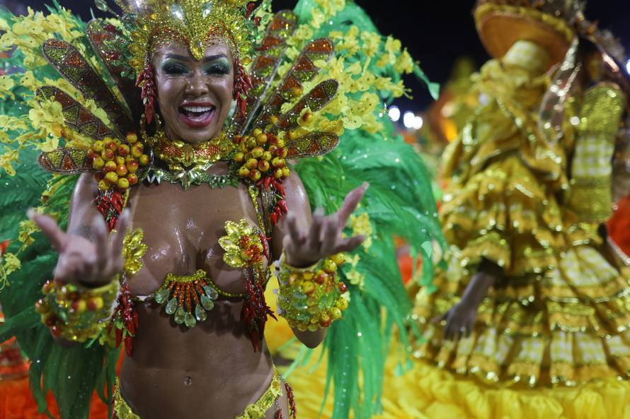 Carnival magic descends on Rio as first night of elite samba schools lights up the Sambadrome, in Rio de Janeiro