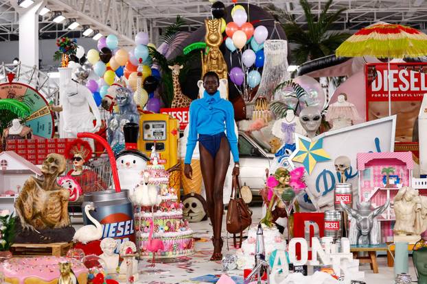 Diesel Fall/Winter 2026/2027 collection during Fashion Week in Milan