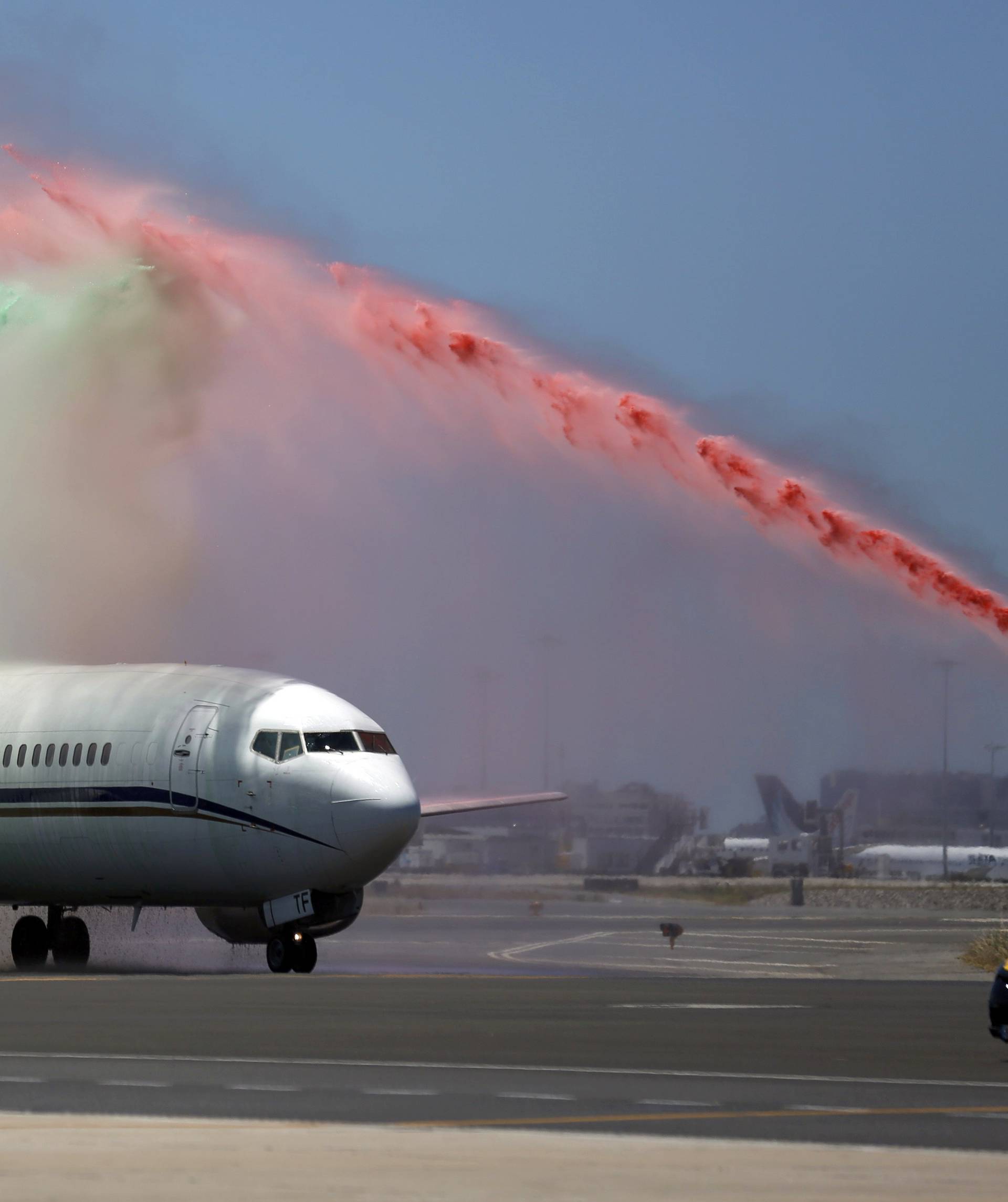 Portugal's winning EURO 2016 team plane taxies on return to Lisbon