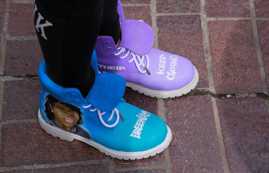 Rally to mark one year since Breonna Taylor was shot and killed by police, in Louisville