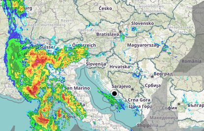 Stiže nevrijeme! Moguća i tuča