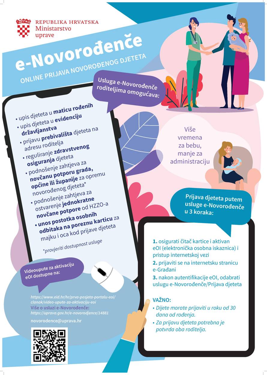 Potporu za bebe roditelji mogu zatražiti sad i preko interneta