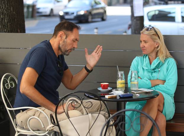Zagreb: Nataša Novaković i Dražen Jelinić popili piće u kafiću