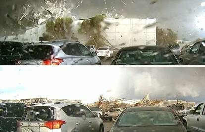 Strašna snimka! Tornado digao zgradu kao da je od papira dok su radnici bili unutra. Svi su živi