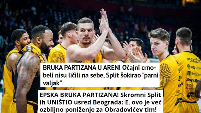 Srpski mediji: 'Epska bruka Partizana! Skromni Split ih je uništio, ovo je veliko poniženje'