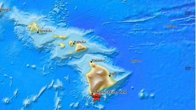 Havaje pogodio snažan potres