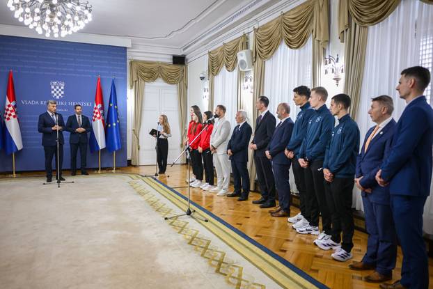 Zagreb: Predsjednik Vlade Andrej Plenković primio je izaslanstvo Hrvatskog taekwondo saveza