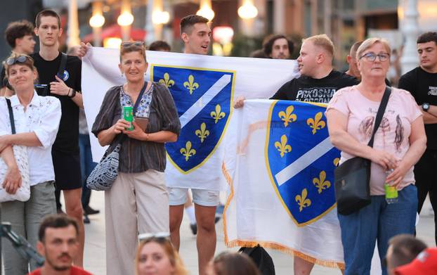 Zagreb: Praćenje utakmice između BiH i Švicarske