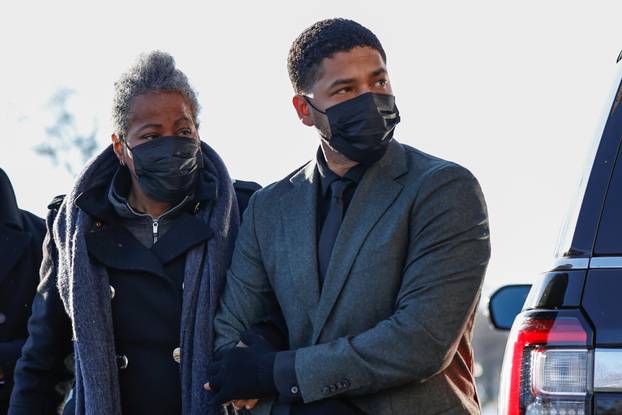 Former "Empire" actor Smollett arrives at court for the first full day of his trial in Chicago