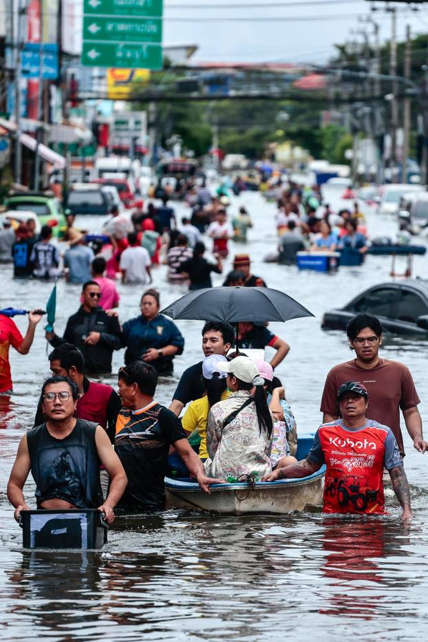 Heavy rain in Bangkok