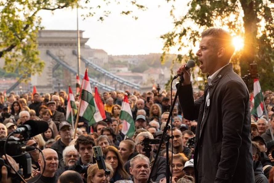 Anti Gov protest in Budapest