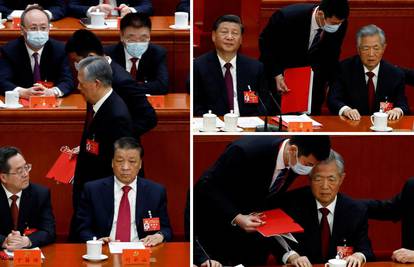 VIDEO Šokovi na komitetu: Hu Jintao 'ispraćen' iz dvorane, Xi Jinping sve to hladno gledao