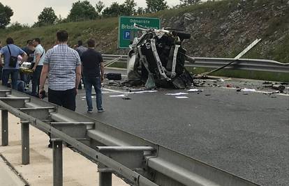 Teška nesreća na autocesti A1: Kamion je potpuno smrskan