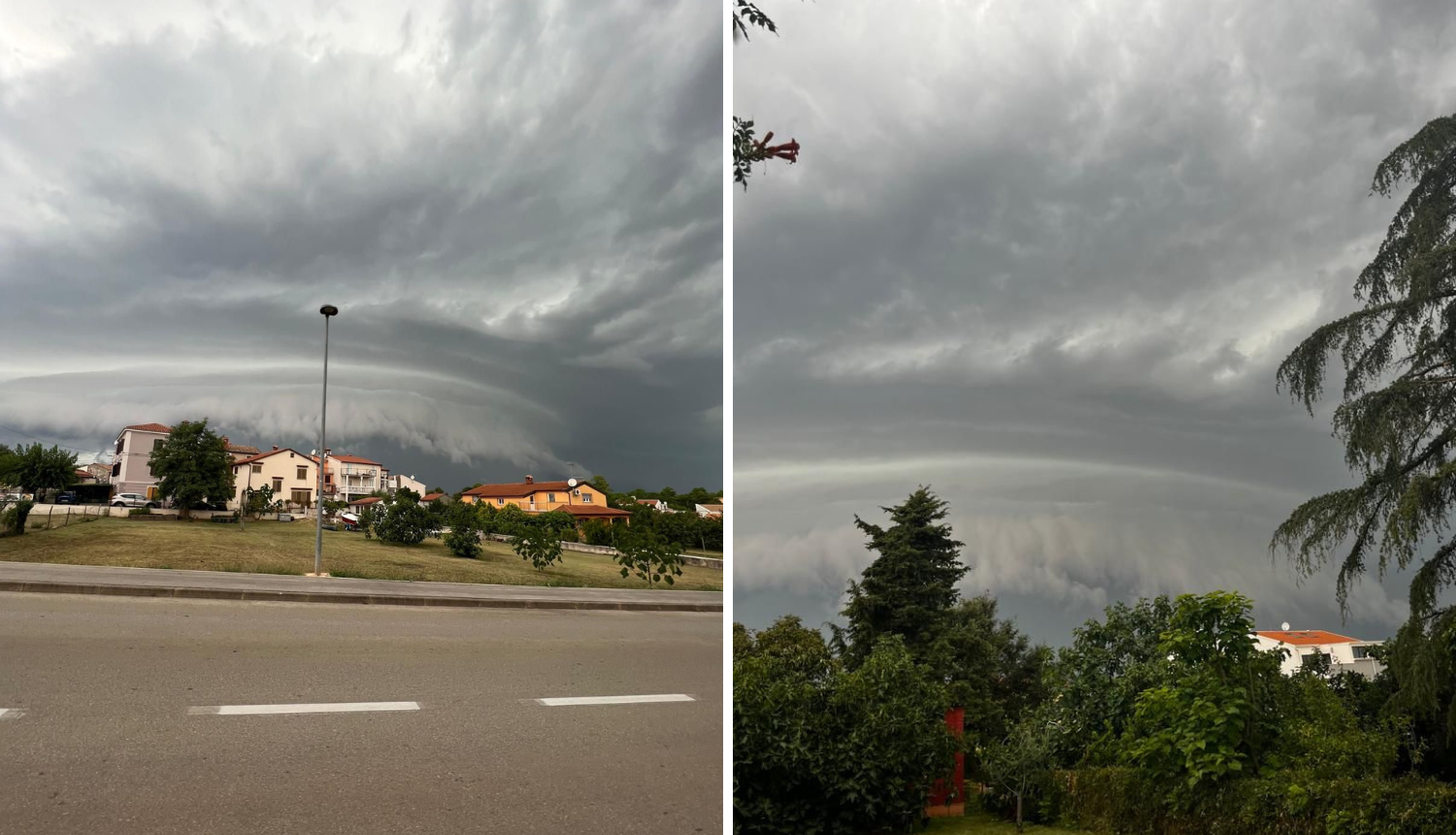 FOTO Pogledajte kadrove prije početka oluje iznad mora u Istri