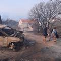 FOTO Gorjeli auti, ozlijeđen vatrogasac. Lokalizirali požar u Splitu, otvorili cestu kod Omiša