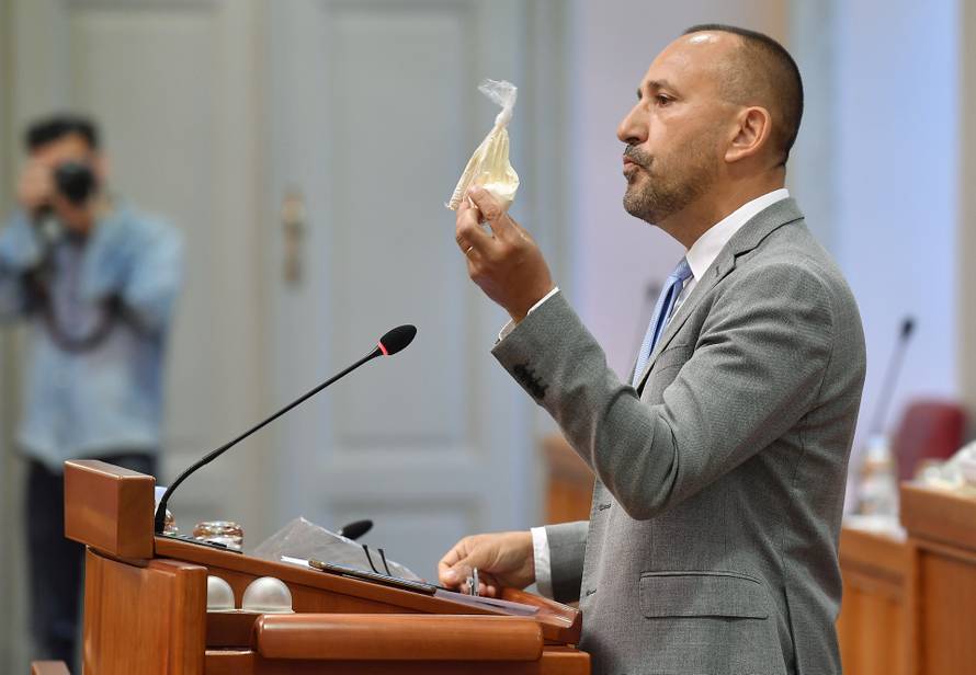 Zagreb: Zekanović u Sabor došao s vrećicom bijelog praha koji je našao, kako kaže, na Pantovčaku