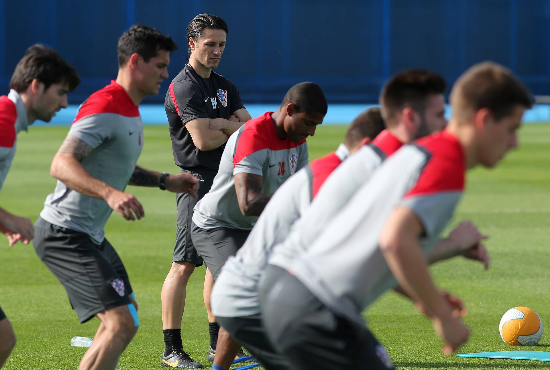 Zagreb: Trening hrvatske nogometne reprezentacije u sklopu priprema za SP u Brazilu